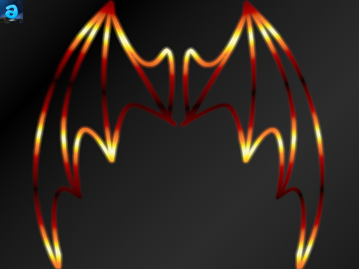 [Anima] Fire Neon Vampire Wings