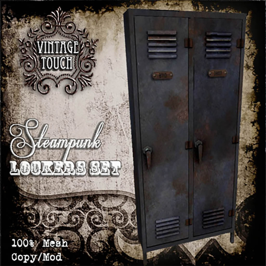 Vintage Touch Steampunk Lockers Set 