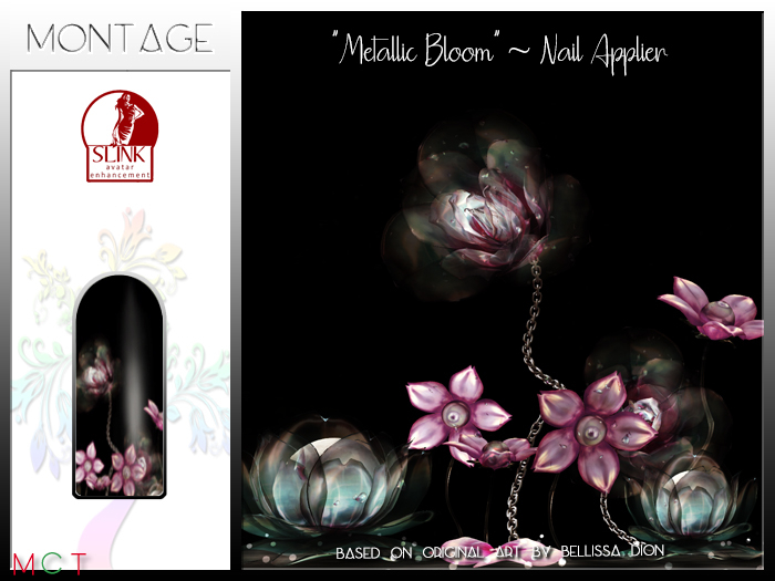 "Metallic Bloom" Wearable Art - Nails - SLink