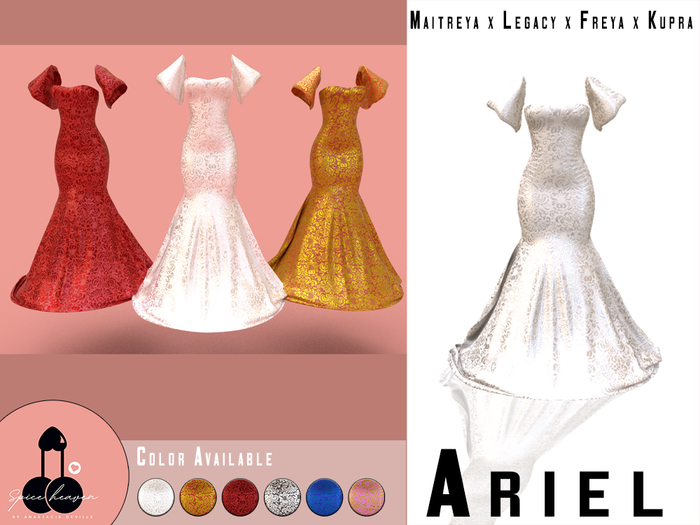 [SH] Ariel Gown WHITE