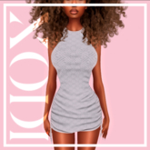 XODI - Amber Dress - "WHITE DIAMOND"