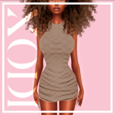 XODI - Amber Dress - "TAN DIAMOND"