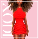XODI - Amber Dress - "RED DIAMOND"