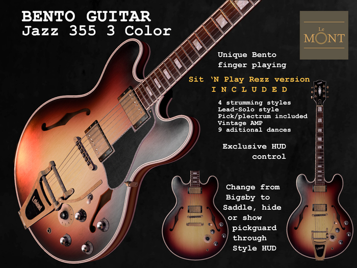 Bento Guitar Jazz 355 3 Color