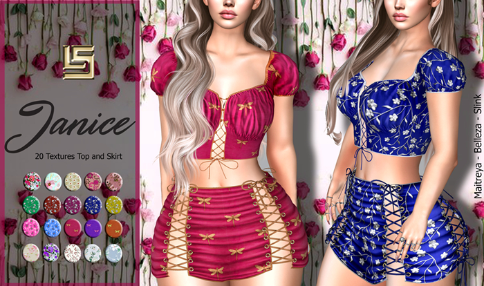  [LS] JANICE TOP AND SKIRT