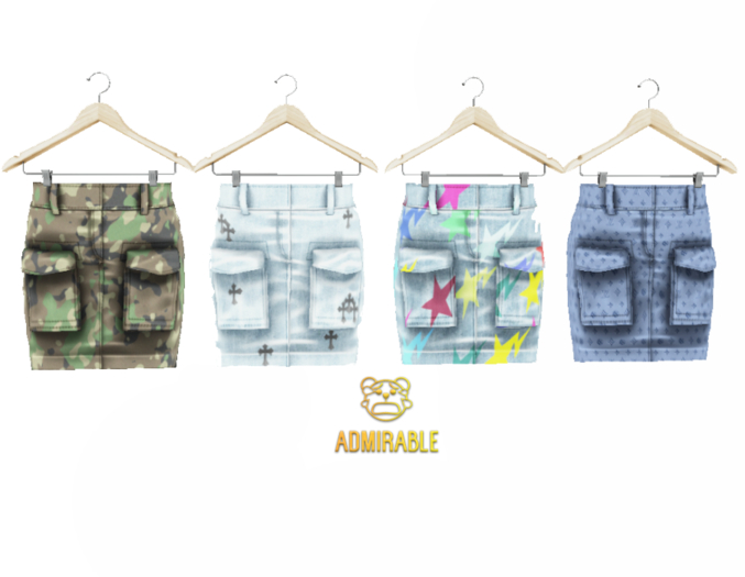 Admirable- Cargo Skirt.(Fatpack)