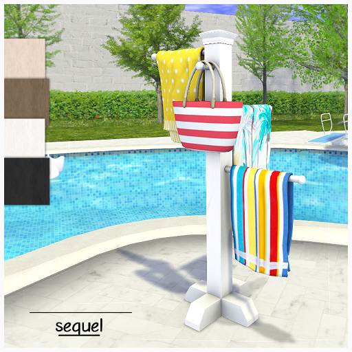 Second Life Marketplace - Sequel - Pool Towel Rack - Bold
