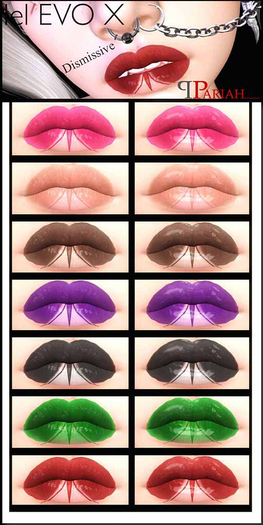 .:.Pariah.:. Dismissive HD Lipsticks