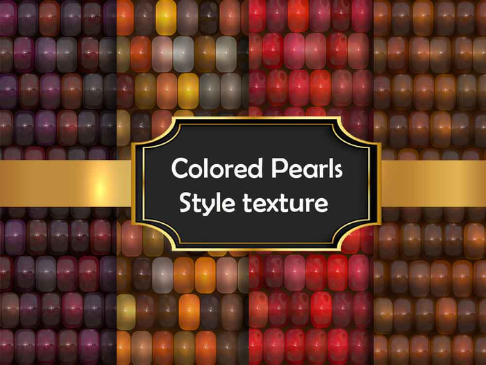 Colored Pearls Style texture (seamless)