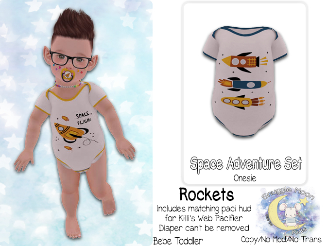 {SMK} Space Adventure Onesie | Rockets 