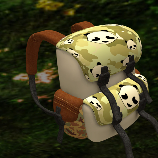 *TW* Backpack Panda Camo Green