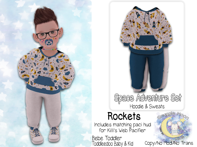 {SMK} Space Adventure Hoodie Set | Rockets