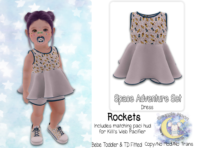 {SMK} Space Adventure Dress | Rockets 