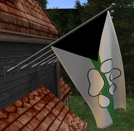 [AFK Cafe] Wall Flag - Furry Pride (Demiromantic)