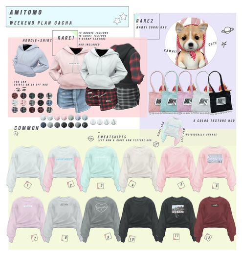 AMITOMO / weekend plan GACHA / S / 7