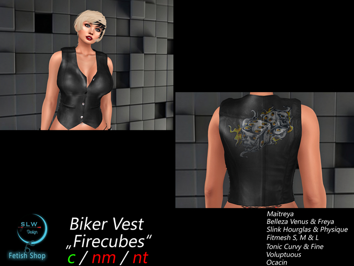 SLW Design - Biker Vest Firecubes