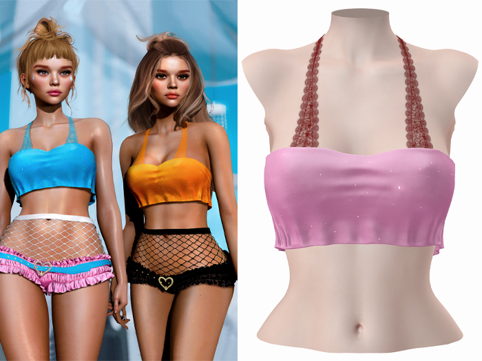 -[ vagrant ]- Adeline Top - Cold Pink