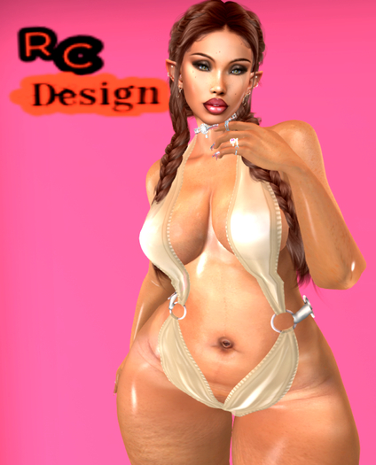 ROBYN LATEX SWIMSUIT NUDE