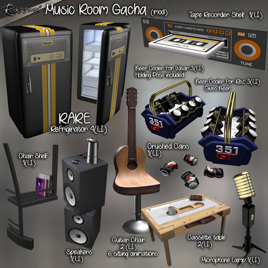 Rassuel-Music Room-Refrigirator RARE