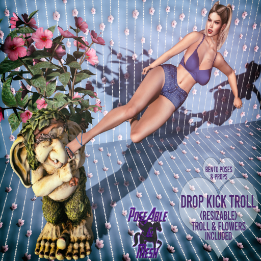 PoseAble & Mesh ~ Drop Kick Troll