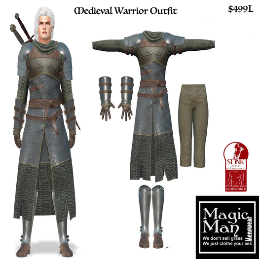 Slink Male  Medieval Outfit-Box