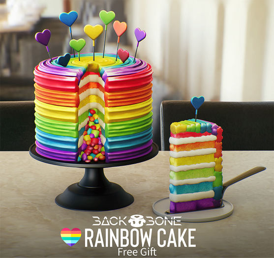 BackBone Rainbow Cake