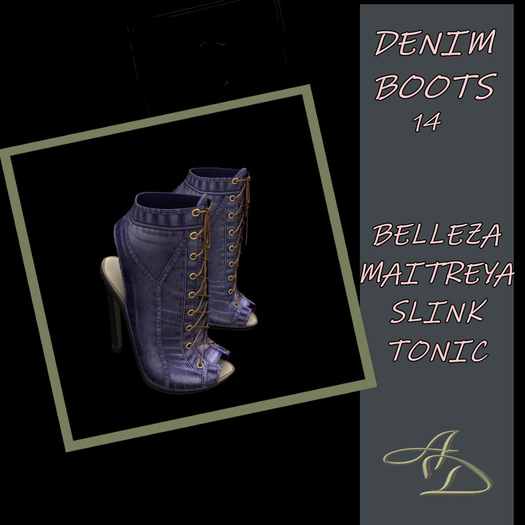 DENIM BOOTS  14[ add me ]