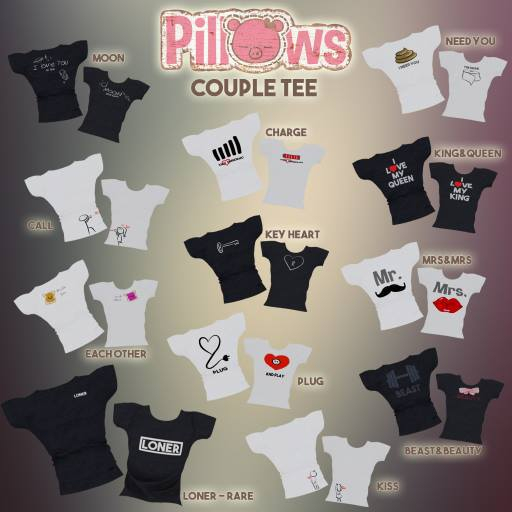 [P] Pillows: Couple Tee - Call