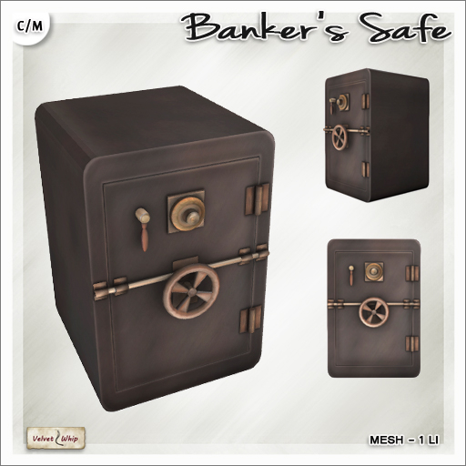 [V/W] Banker's Safe - Vintage strongbox - Mesh furniture