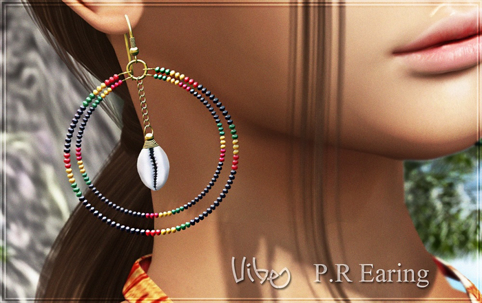 VIBES - P.R Earring black GoldMetal