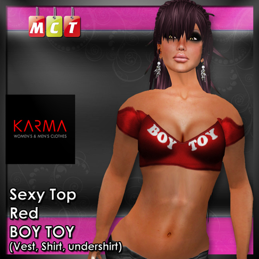 Karma - Top Open Red TOY BOY
