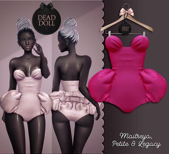 DEAD DOLL - Elsa Bodysuit - Fuchsia