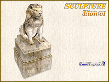 SCULPTURE - Lion v1 (1 LI) (Full perm)