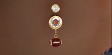 Gold and Diamond Football Belly Ring Photo Frame  - Touch to Change - Add Your Pictures!