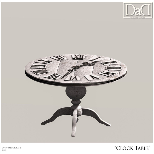 Les Memoires Clock Table
