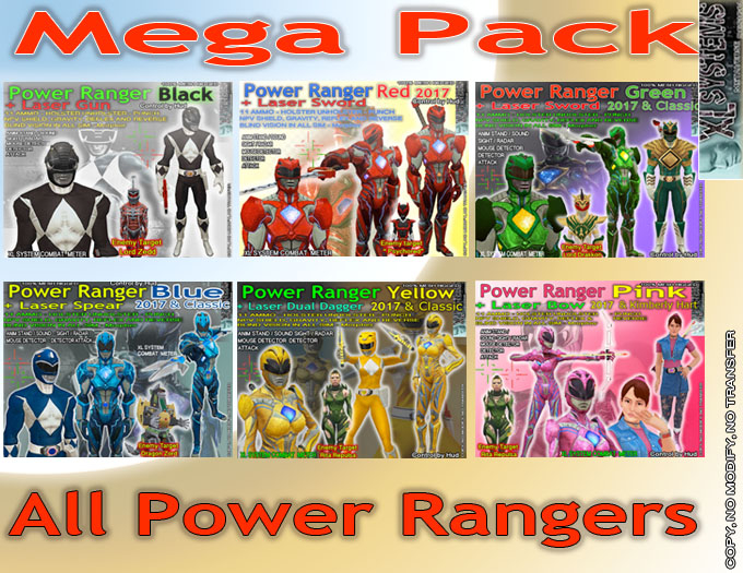 Mega Pack All Power Rangers