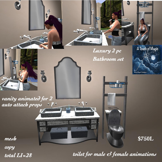 2 Pc Luxury Bathroom set-Box