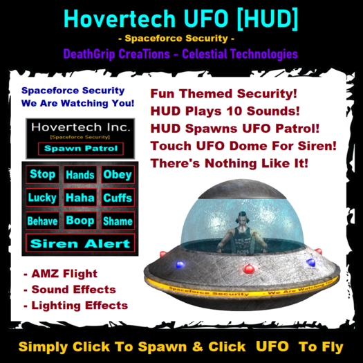 [D.G.C.]: Hovertech UFO [Spaceforce Security HUD] - BOXED