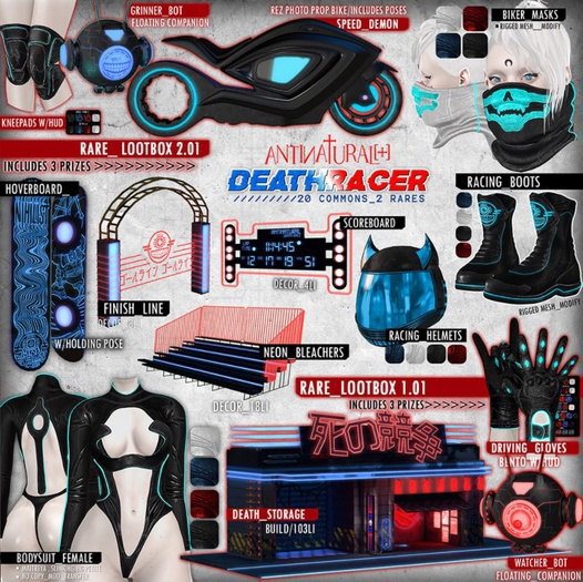 ANTINATURAL[+] Deathracer / Racing Boots / MAITREYA / BLACK