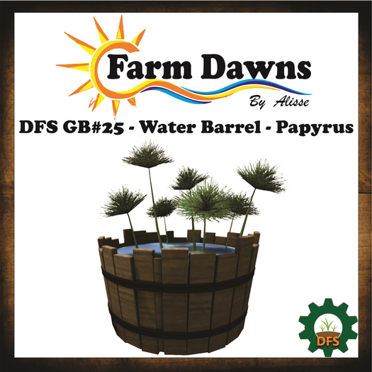 DFS GB#25 - Water Barrel - Papyrus