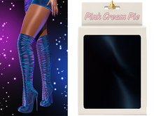 Monica Thigh High Boots [Holo Black] - Maitreya • Legacy • Freya