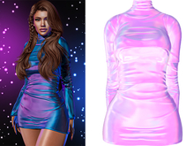 Monica Long Sleeve Layered Dress [Holo Candy] - Maitreya (+Petite) • Legacy • Freya