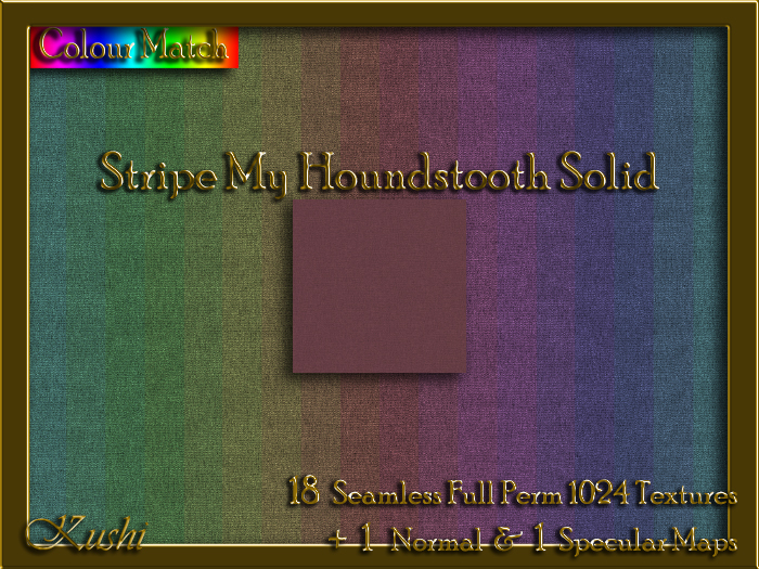 Stripe My Houndstooth Solids Seamless Texture Set