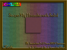 Stripe My Houndstooth Solids Seamless Texture Set