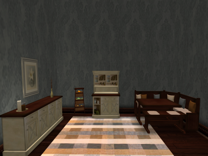 Corner Dining Room Table Set ~ Cherry Complete Dining Room Set