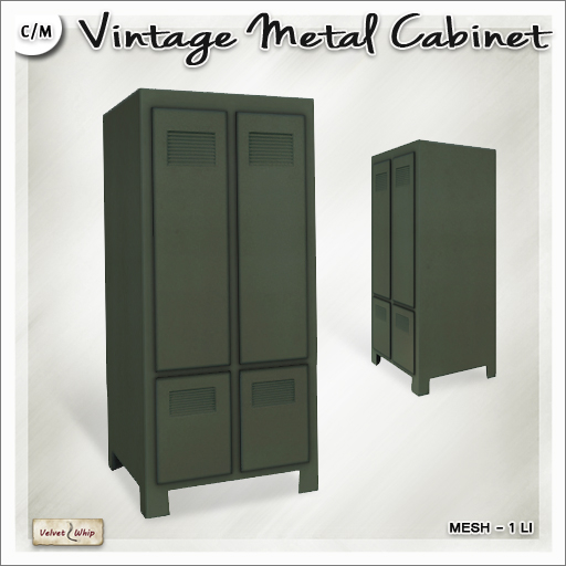 [V/W] Vintage Metal Cabinet - 1 LI - Mesh furniture
