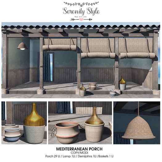 Serenity Style- Mediterranean Porch