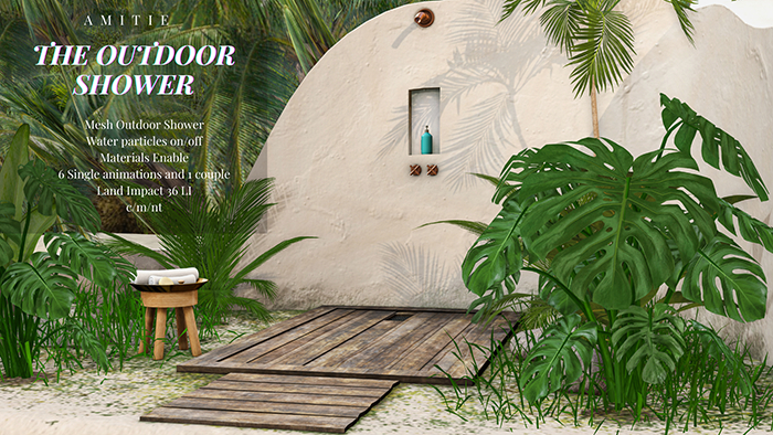 Amitie - Outdoor Shower BACKDROP