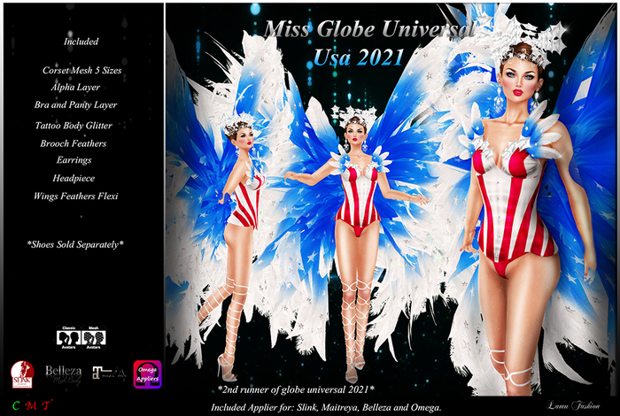 -Lamu Fashion-Outfit *Show Girl*  Miss USA 2021