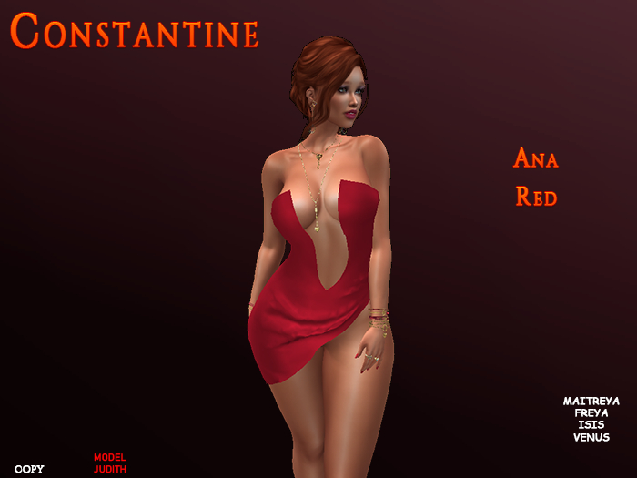 [JC CONSTANTINE] Anna Dress Red
